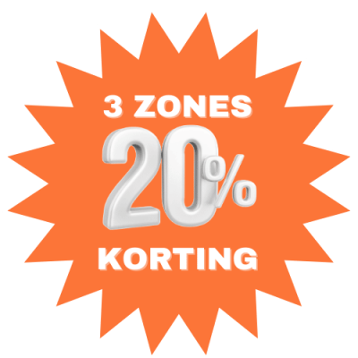 3 Zones 20% korting Laser Studio Noord