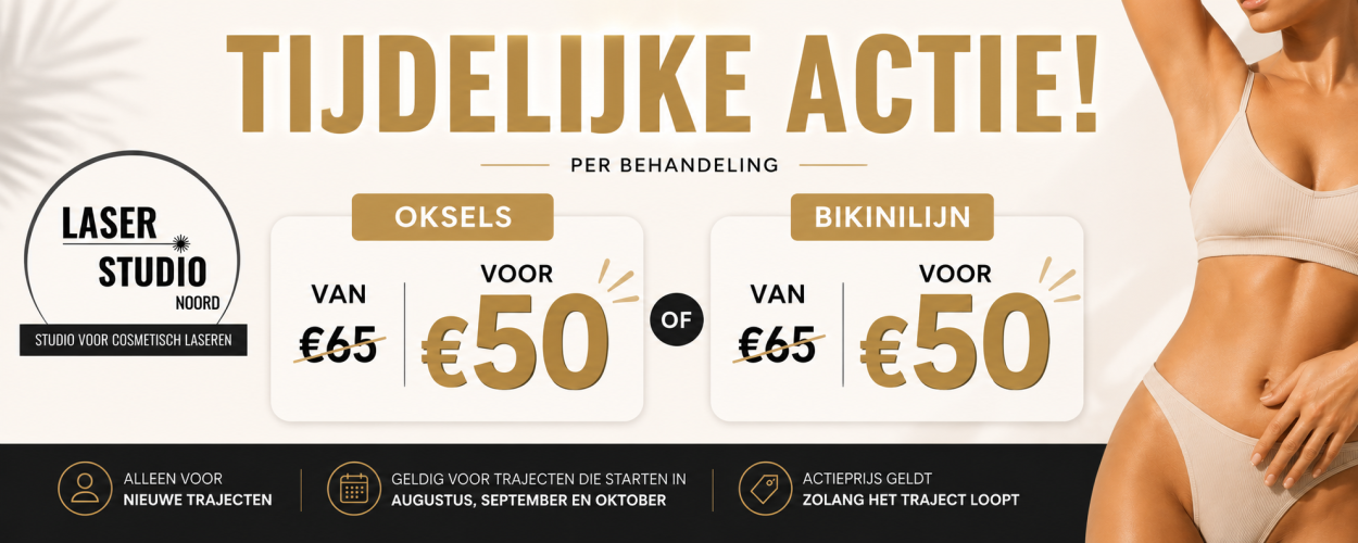 Actie oksels en bikinilijn laseren